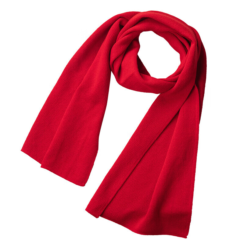 针织围巾 红色