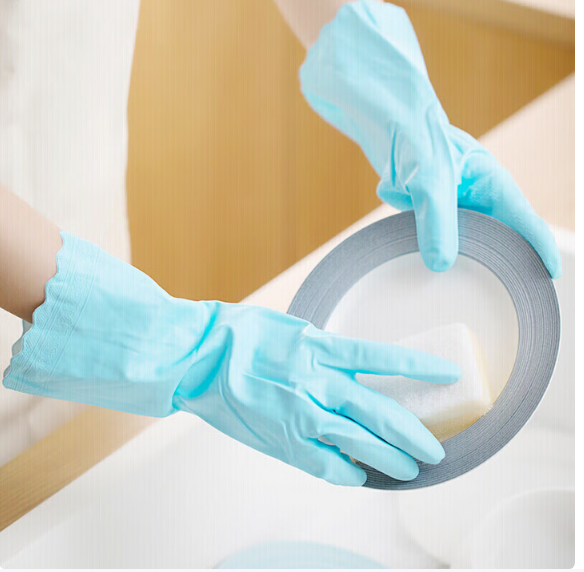 茶花 橡胶手套S号 C78011 3双/组 颜色随机